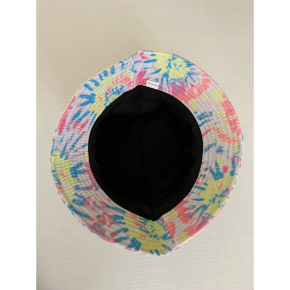 Men's Unbranded Tie Dye Bucket Hat White Multi One Size *NEW* - Picture 4 of 7
